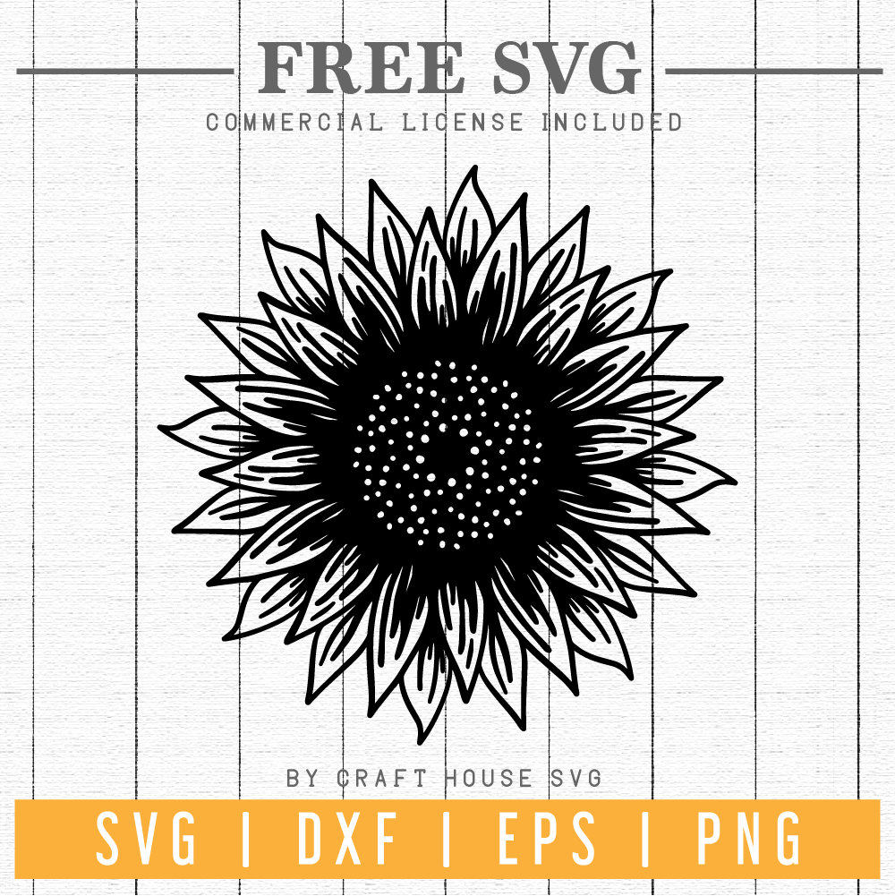 Free Sunflower Svg Fb100 Craft House Svg