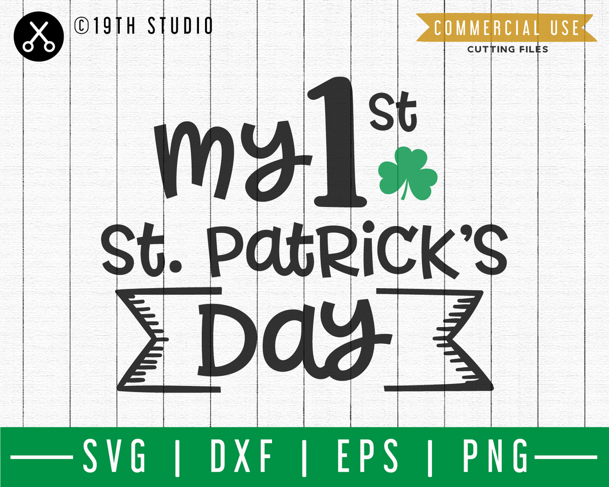 My First St. Patrick's Day SVG | A St. Patrick's Day SVG cut file M45F