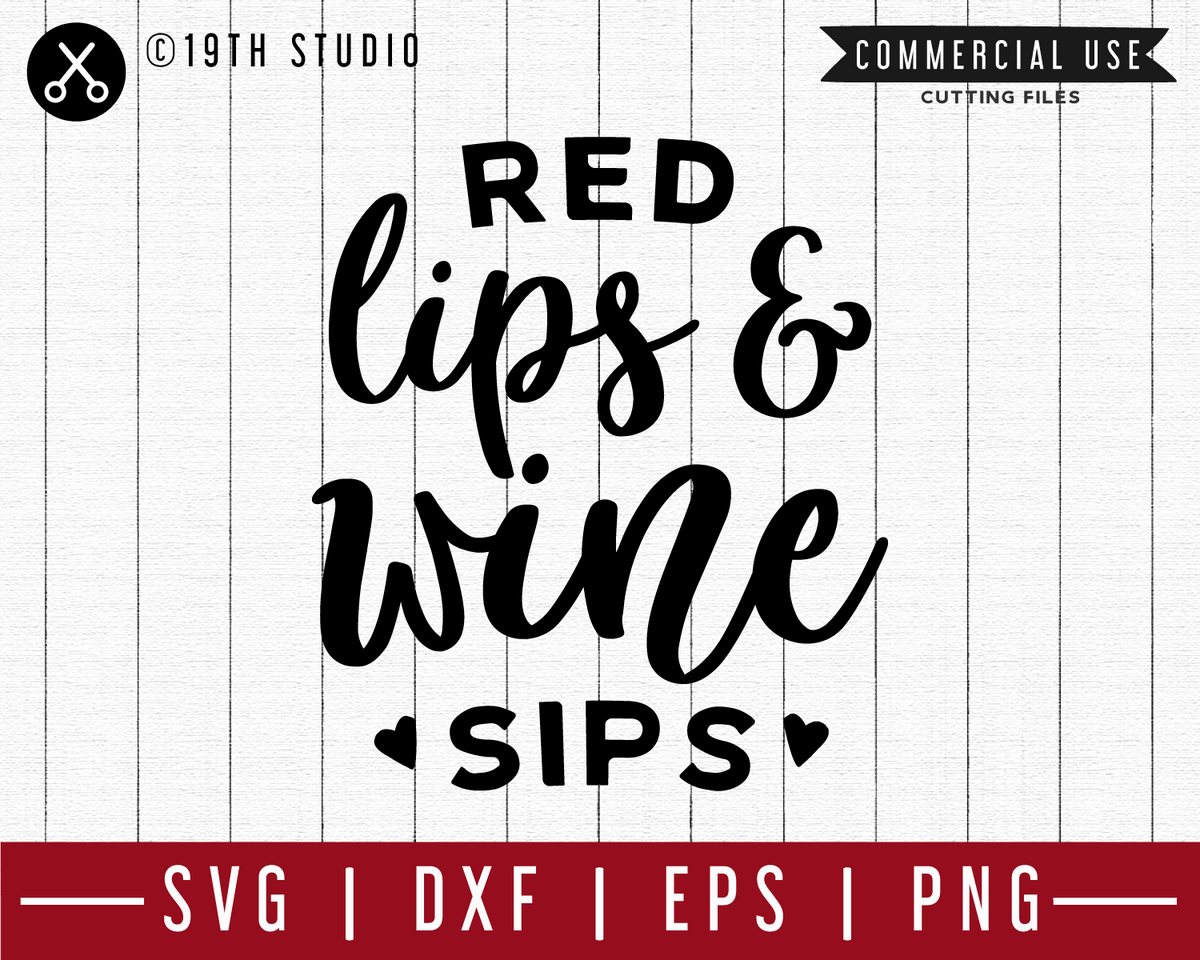 Download Red Lips And Wine Sip Svg M47f A Wine Svg Cut File Craft House Craft House Svg