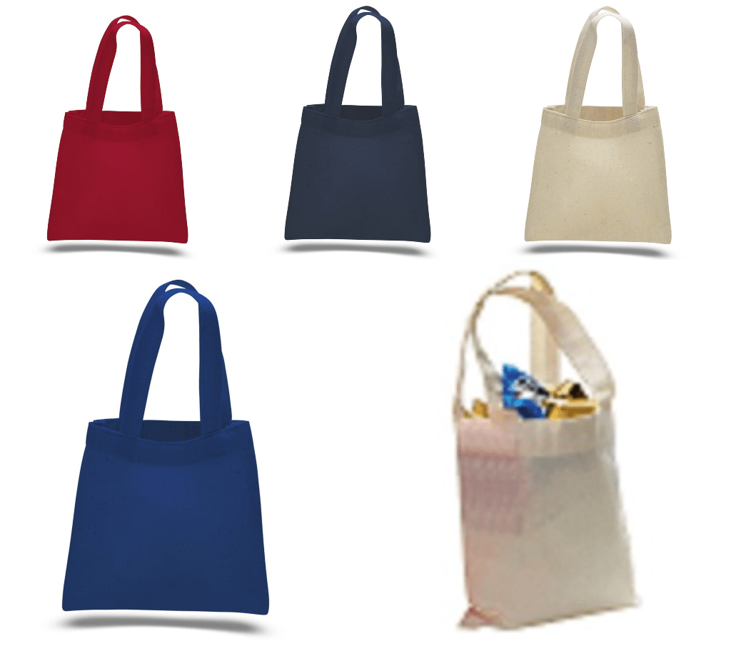 MINI Cotton Tote Bag with Fabric Handles | BAGANDTOTE.COM