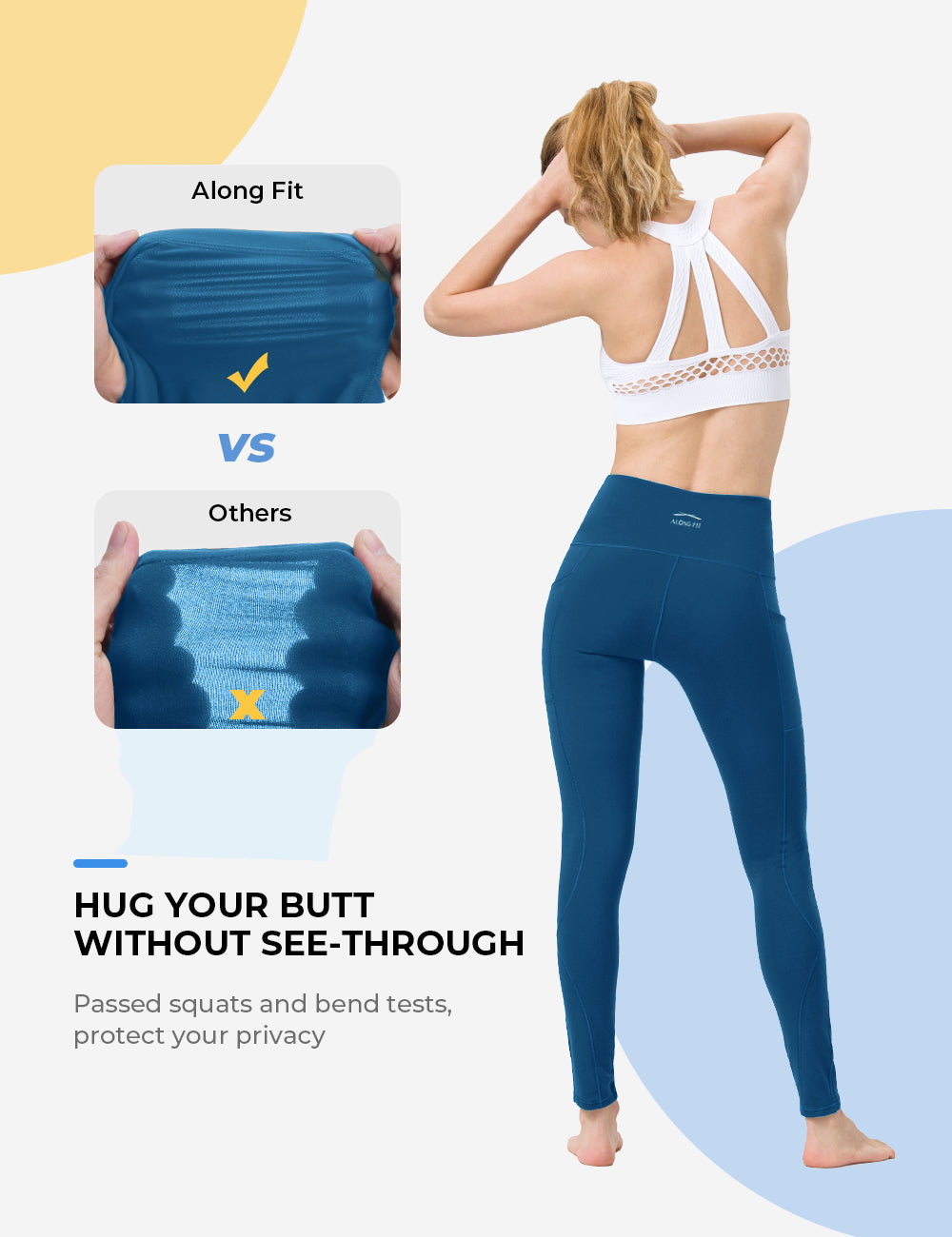 Classic Blue Yoga pants - ALONGFIT