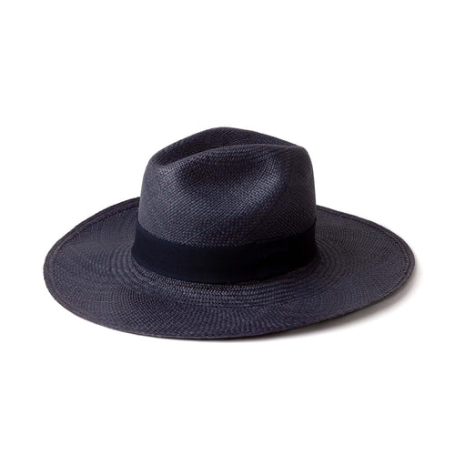 Hamptons panama hat in navy