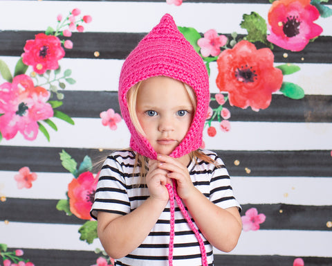 Hot Pink Pixie Elf Hat by Two Seaside Babes