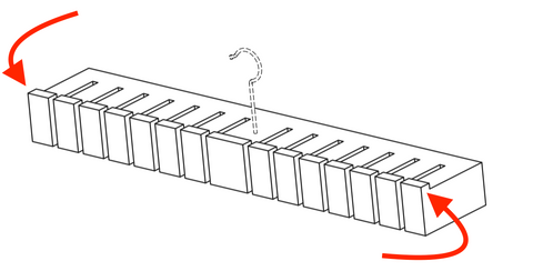 Patent 2 for Houndsbay Block Belt Hanger - New Design
