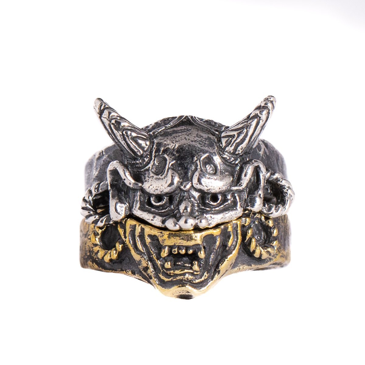 hannya-stacked-rings-925-sterling-silver-brass-jewelrylab