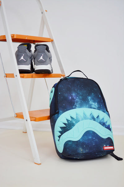 afro shark backpack