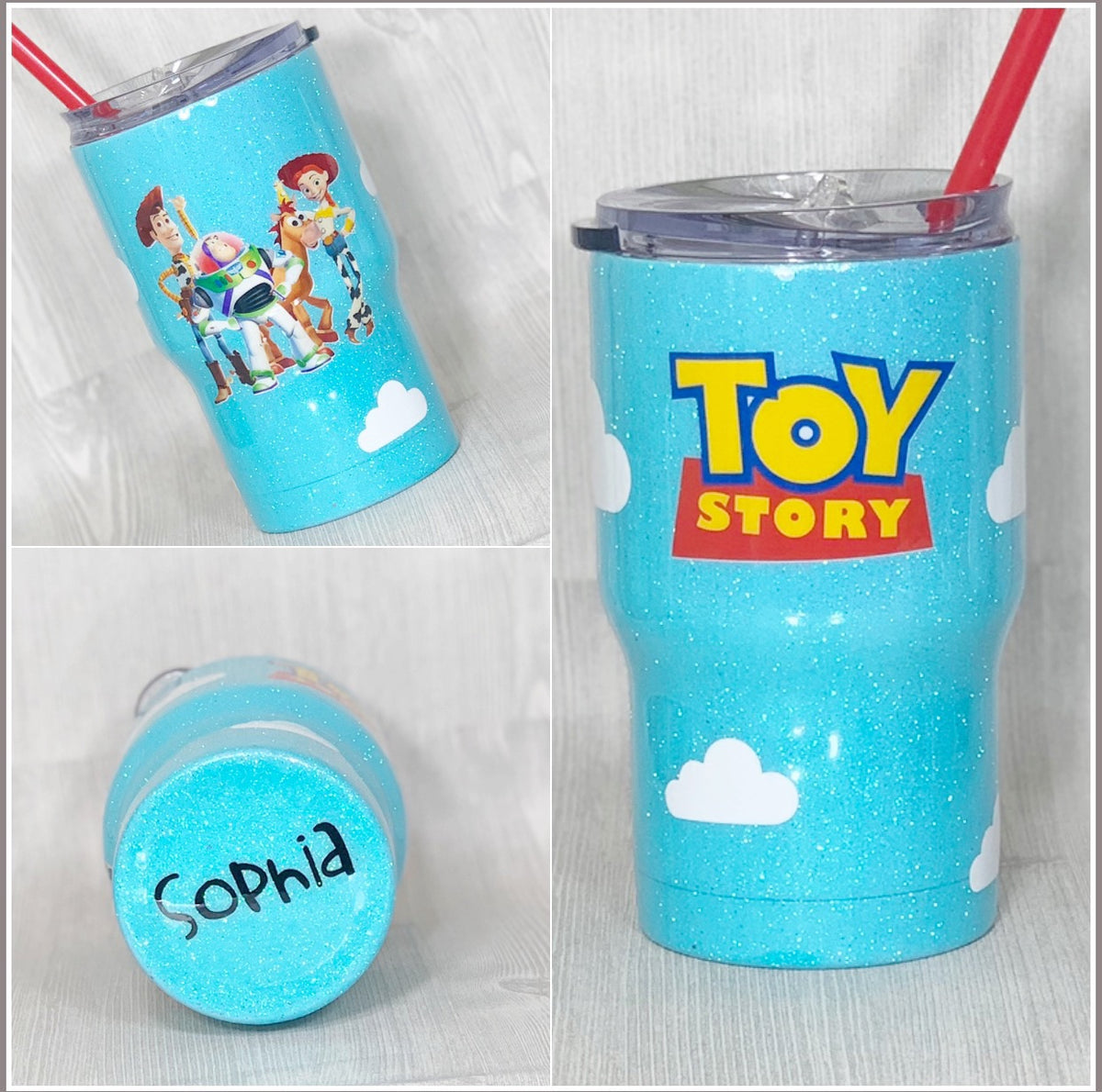 toy story glitter tumbler