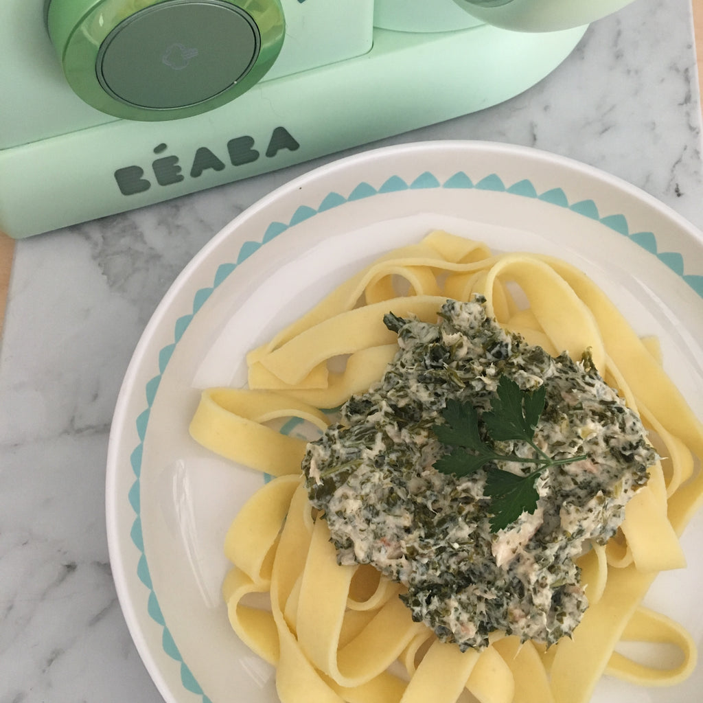 Salmon and Kale Pasta with Babycook