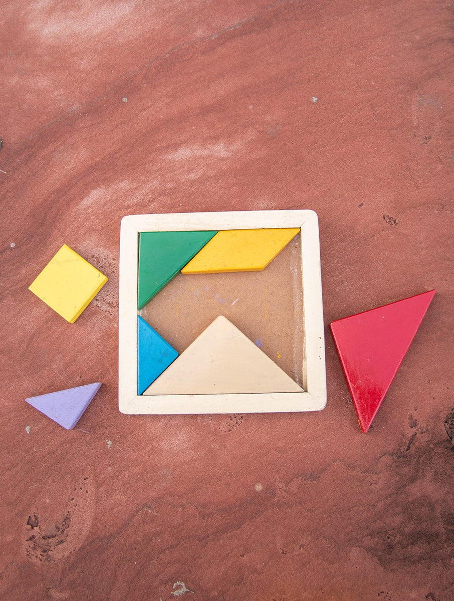 Buy Wooden Tangram Puzzle - Multicoloured Online