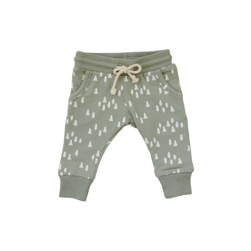 Mebie Baby French Terry Jogger, Pines