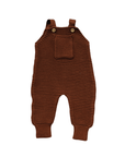 Mebie Baby Knit Pocket Overalls, Rust