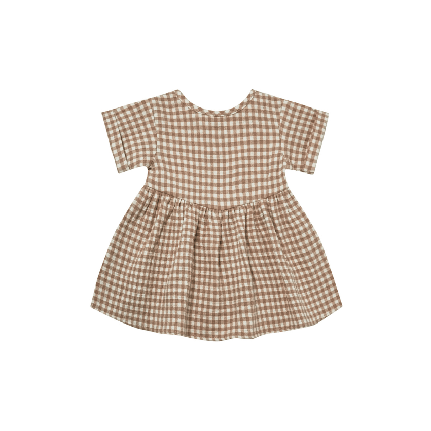 Brielle Dress, Cocoa Gingham
