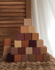 Cube Blocks Set, Golden Autumn