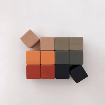 Mini Cube Blocks Set, Jungle