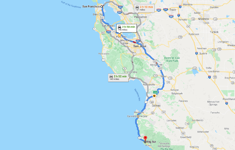 how to get to big sur from san francisco