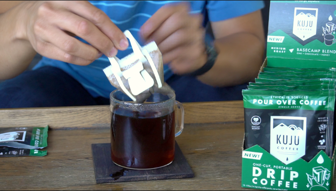 how to make single-serve pour over kuju coffee