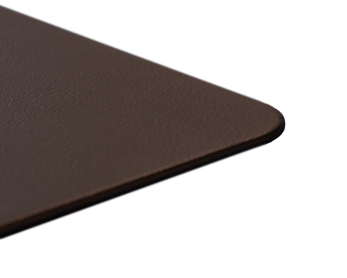 Espresso Brown Leather Desk Pad Leather Office Accessories