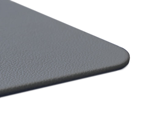 Graphite Grey Leather Desk Pad Leather Office Accessories