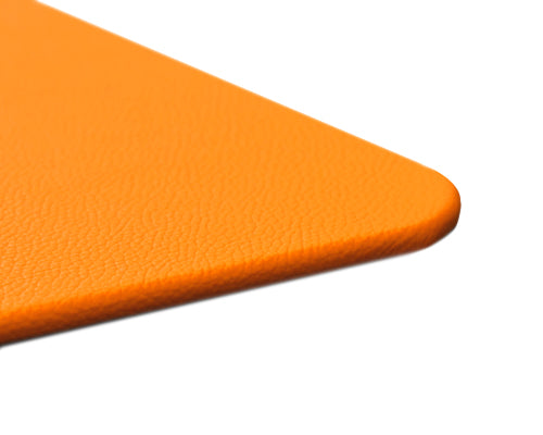 Pumpkin Orange Leather Desk Pad Leather Office Accessories