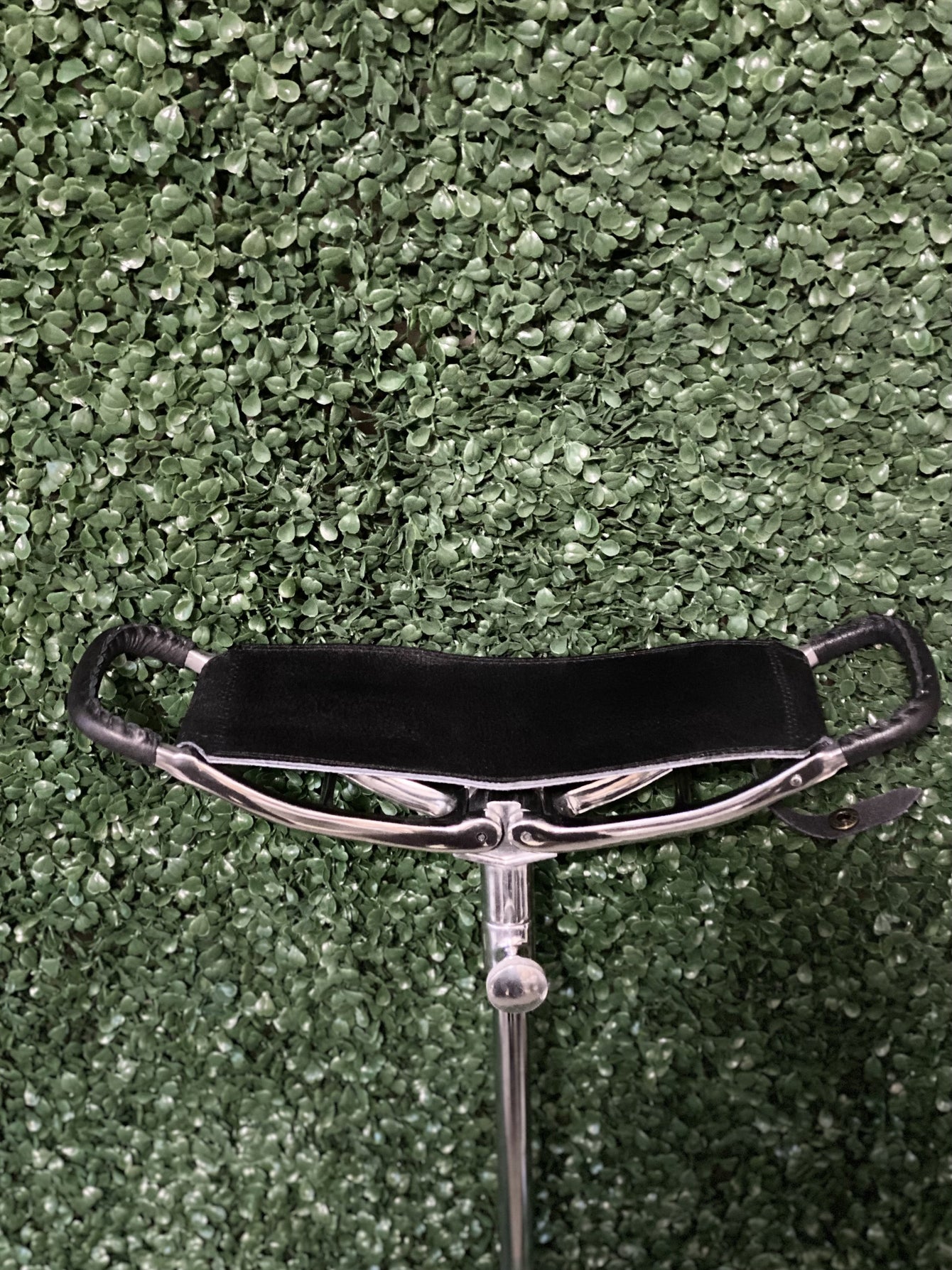 New! Black Travel Polo Seat Walking Stick