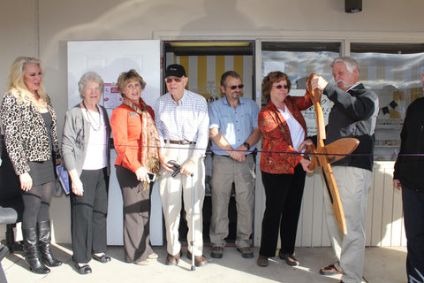 Beehive Soap ribbon cutting ceremony