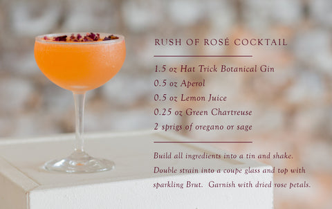 rose drink recipe card