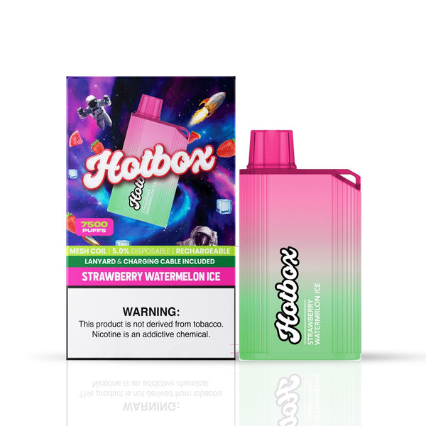 Hotbox 7500 Puff Disposable Vape Strawberry Watermelon Ice The Puff Brands