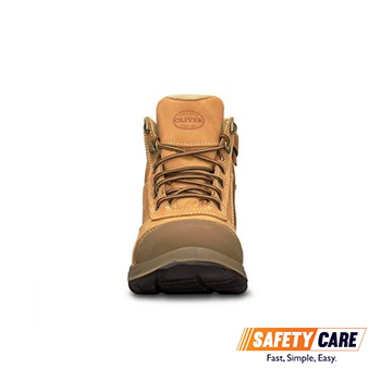 zip and lace safety boots