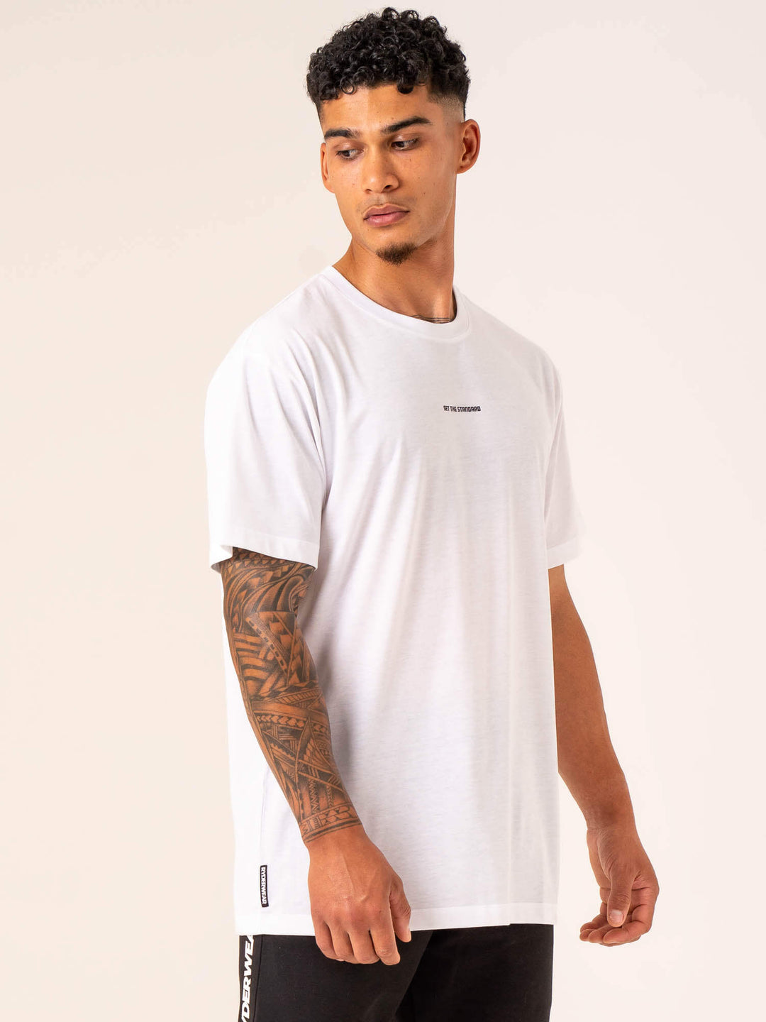 Emerge Oversized T-Shirt - White Clothing Ryderwear 