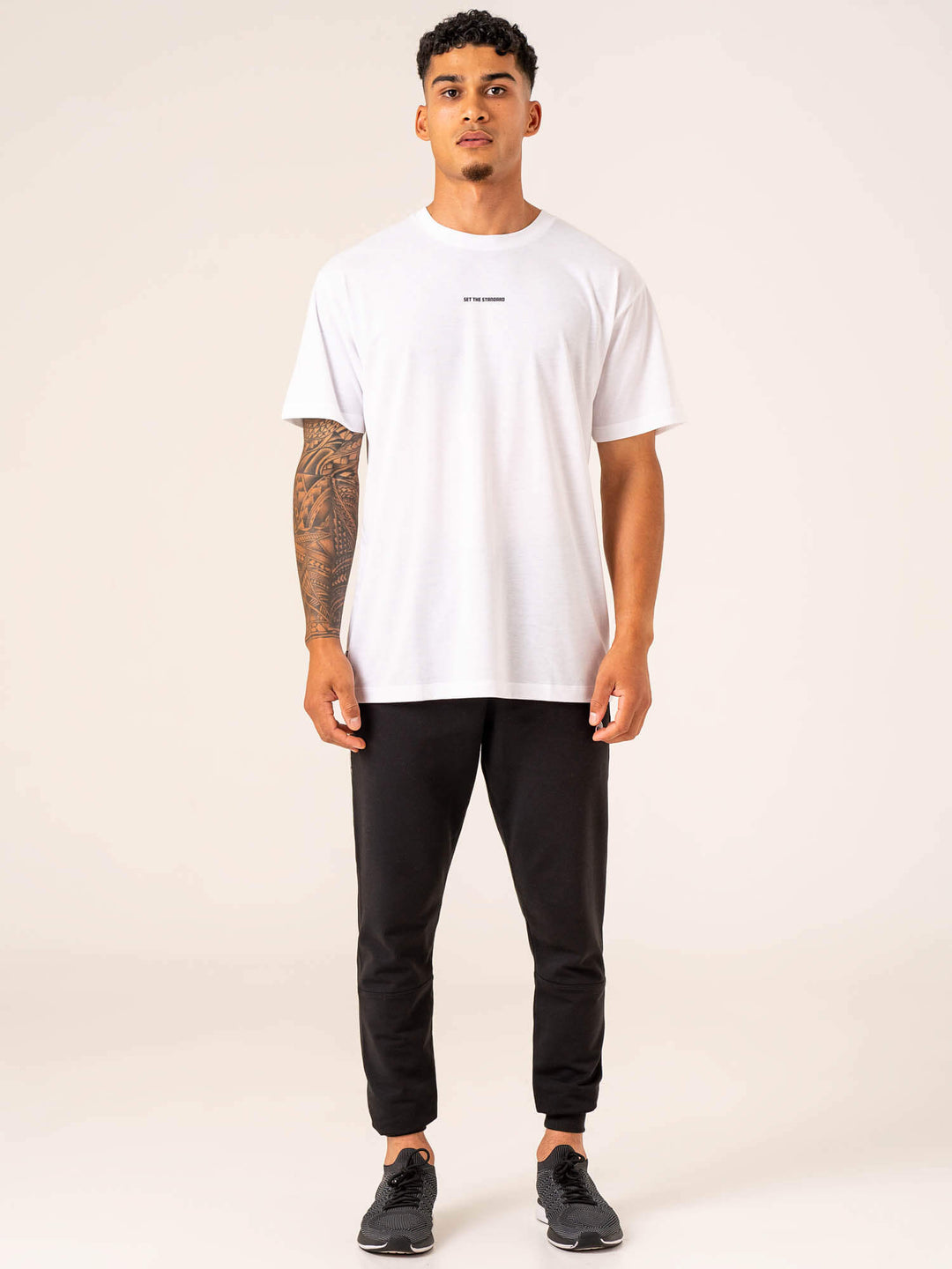 Emerge Oversized T-Shirt - White Clothing Ryderwear 