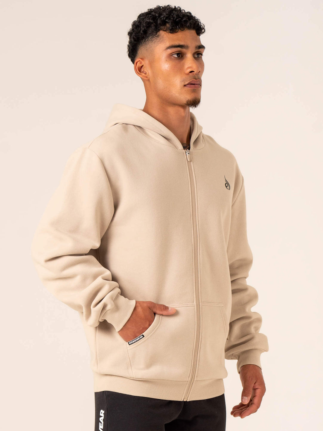 Emerge Track Jacket - Sand Clothing Ryderwear 