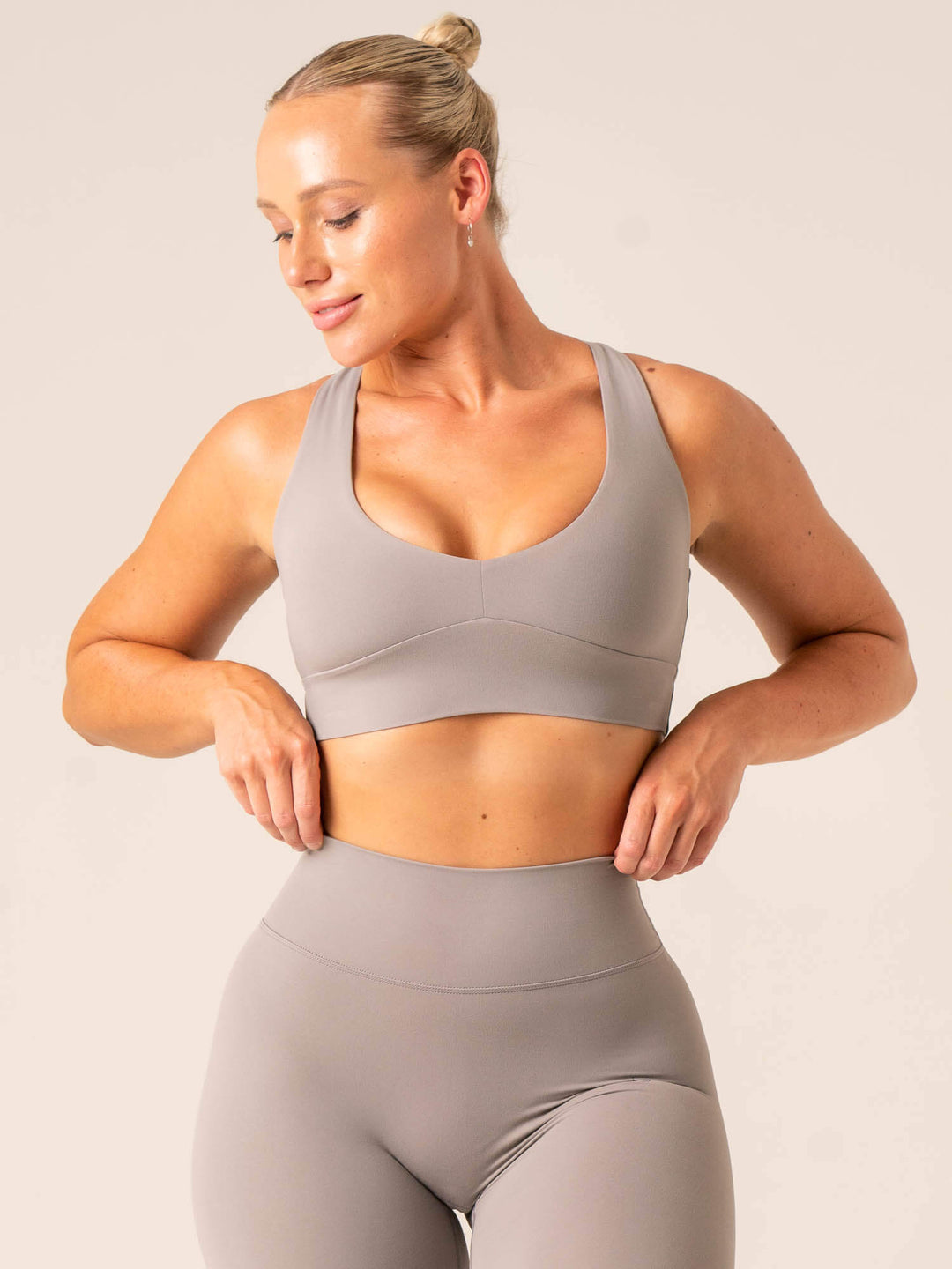 NKD Embody Sports Bra - Steel Grey Clothing Ryderwear 