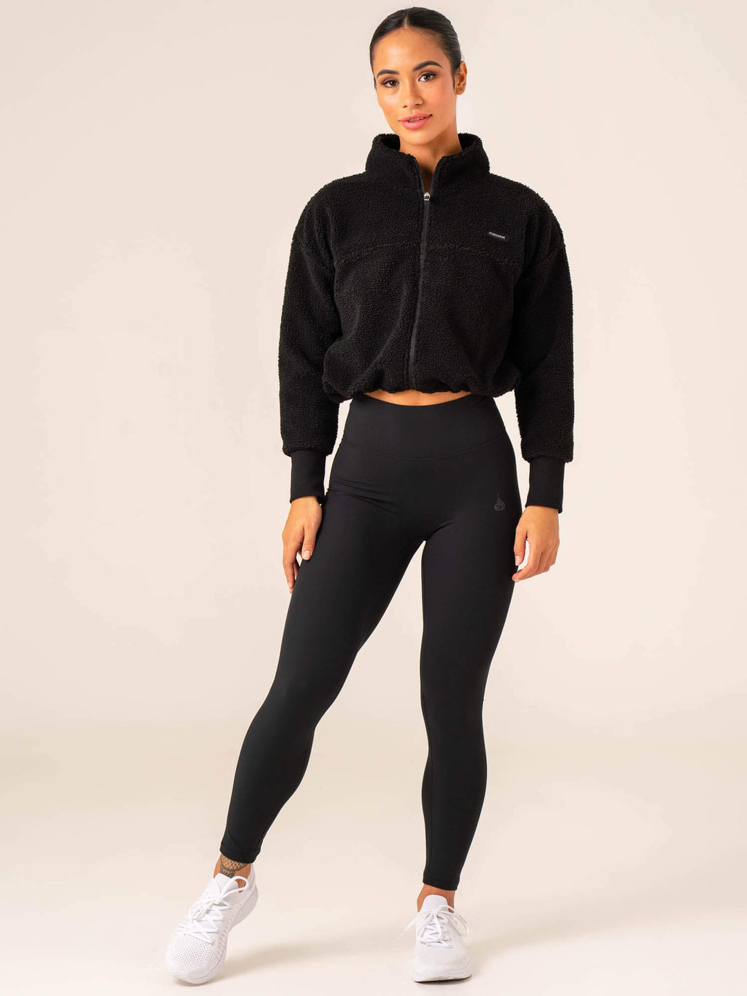 NKD High Waisted Scrunch Leggings - Black Clothing Ryderwear 