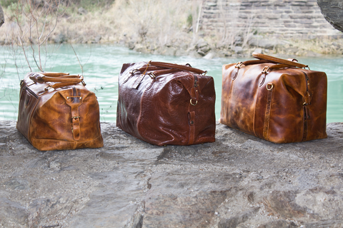 Leather Collingwood Weekend Travel Bags