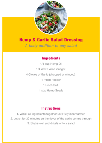Hemp & Garlic Salad Dressing