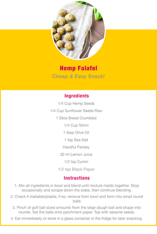 Hemp Falafel Recipe