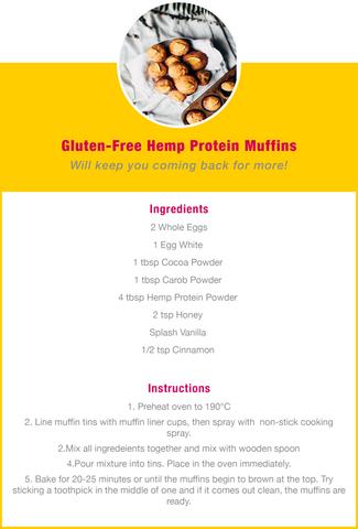 Gluten Free Hemp Muffins