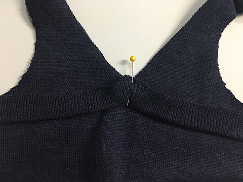 how to make a free doll sweater vest step five
