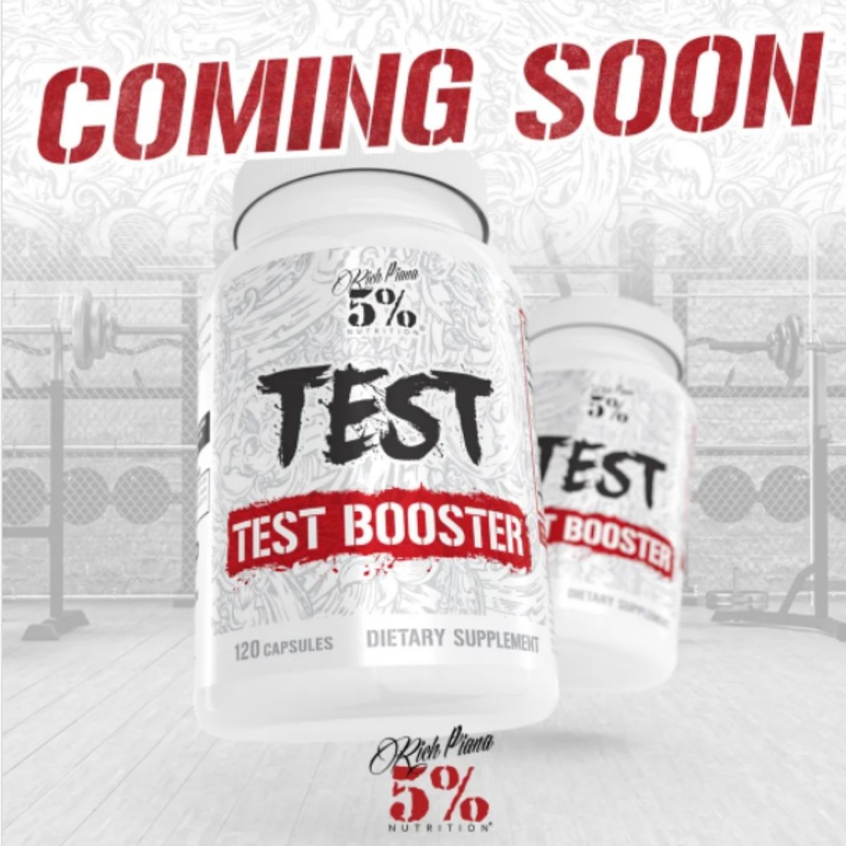 5% Nutrition Announces 5% Test, an All New Test Booster Coming Soon