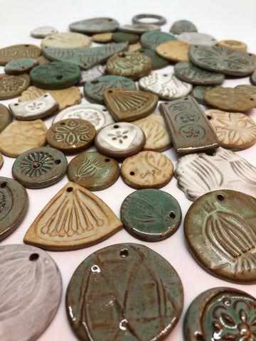 pendants jacquie blondin ceramics kiln opening sanding