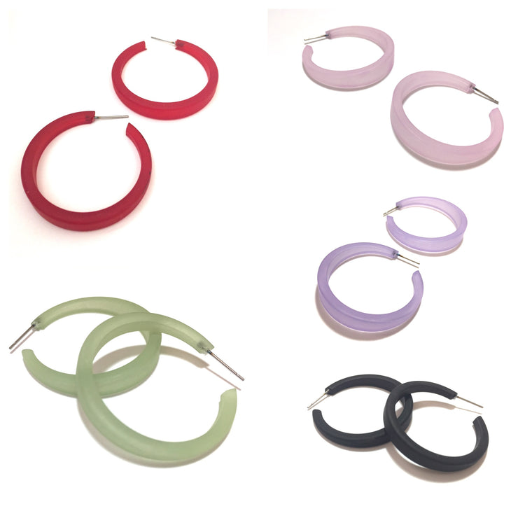 phoenix hoop earrings