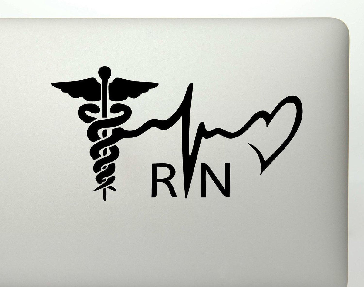 Rn Nurse Vinyl Decal Sticker