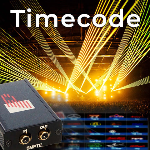 Timecode laser shows with TC4000 hardware