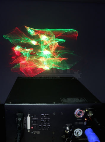 Lumia effect with KVANT laser projector