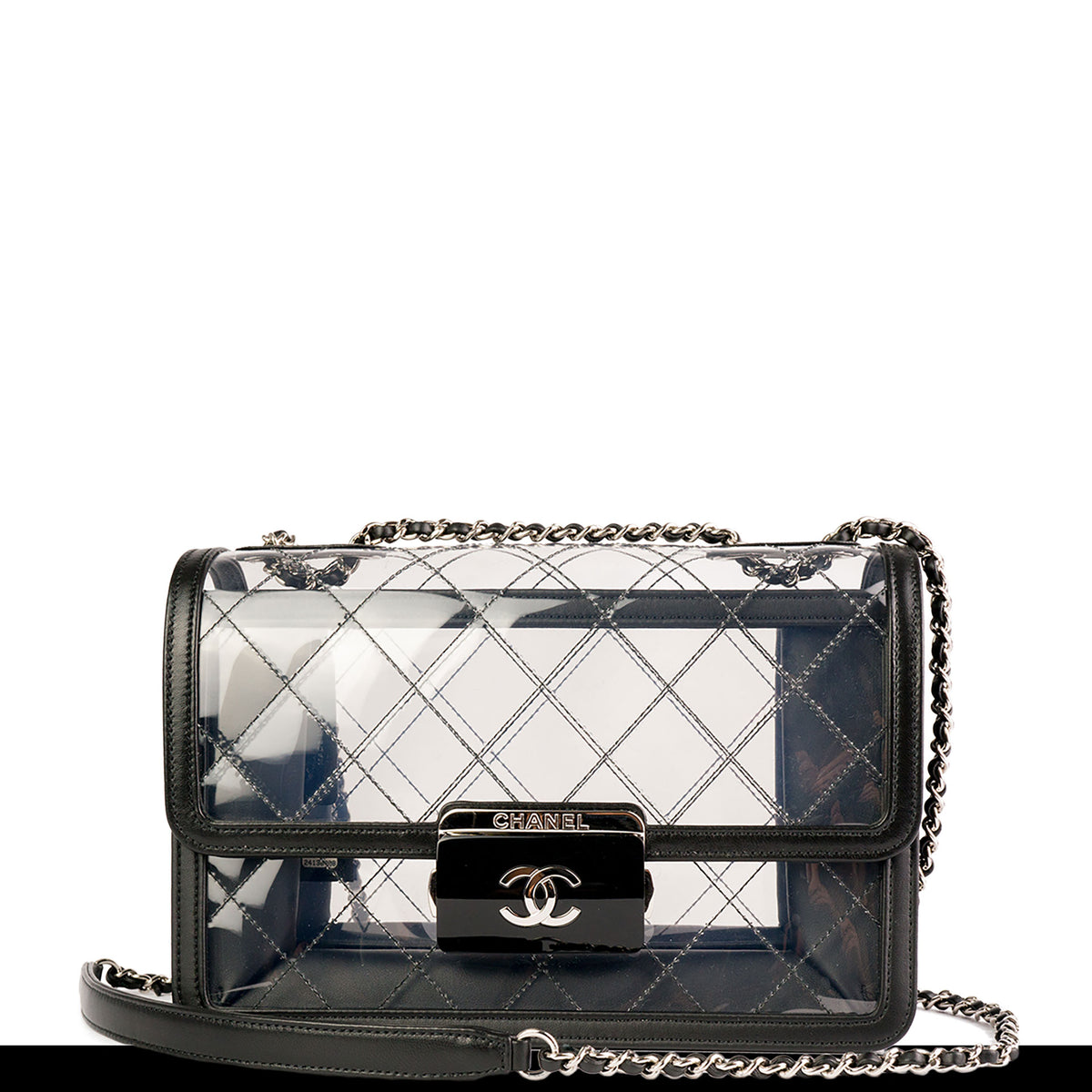 Chanel Timeless Limited Edition Vintage Naked Clear Purse Transparent Tote