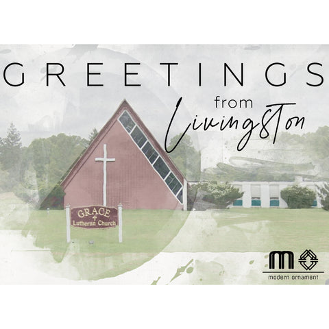 Greetings from Livingston Grace Lutheran Church Postcard