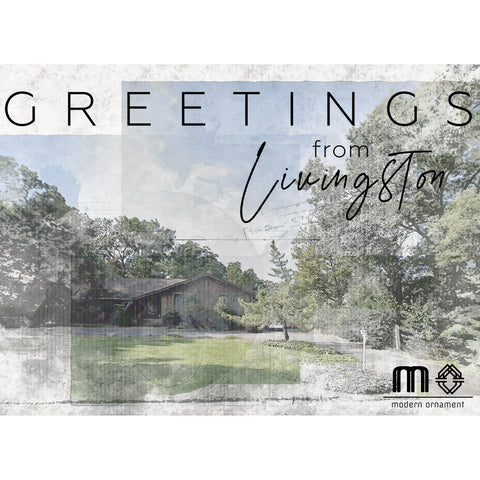 Greetings from Livingston House Postcard