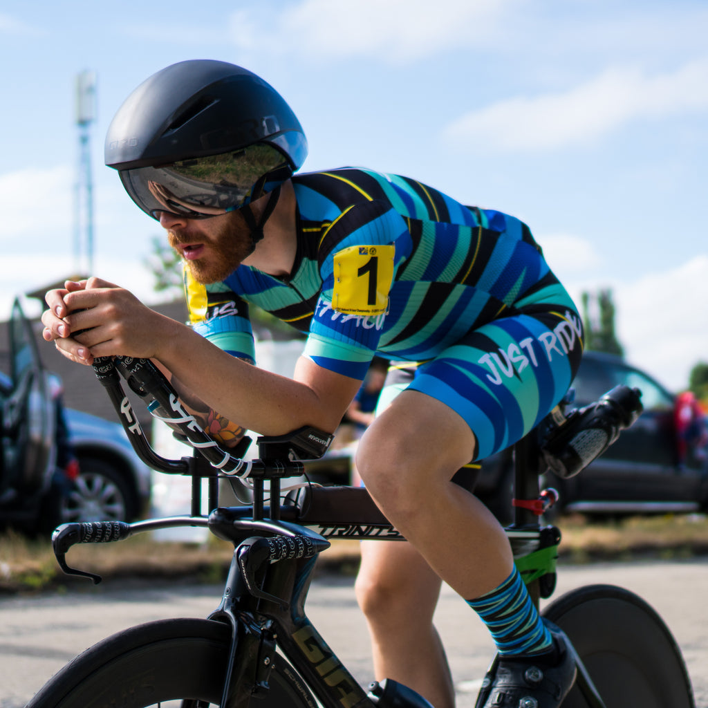 Ultra-distance endurance cyclist Chris Hall at the Mersey Road 24 national 24 hour time trial championships 2018