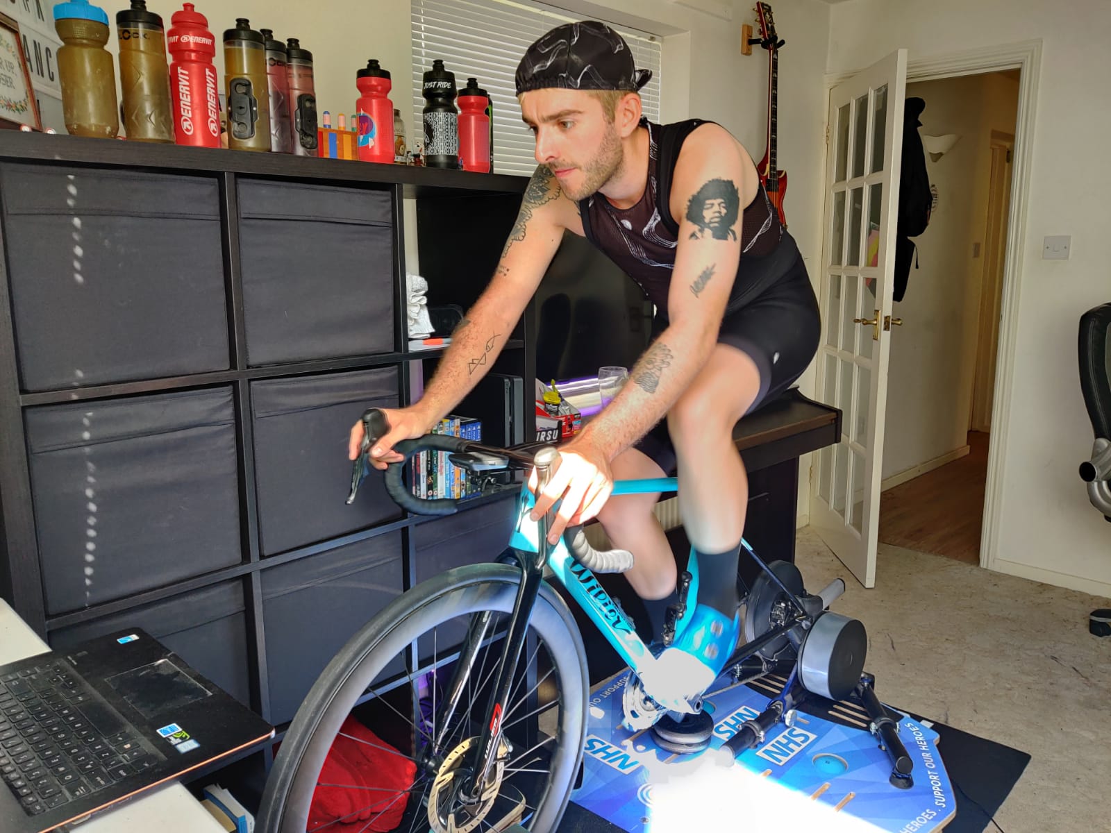 Francis Cade Completes Zwift Double Everest