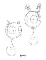 Kitty Bunny Wiggle Tara McPherson Coloring Page